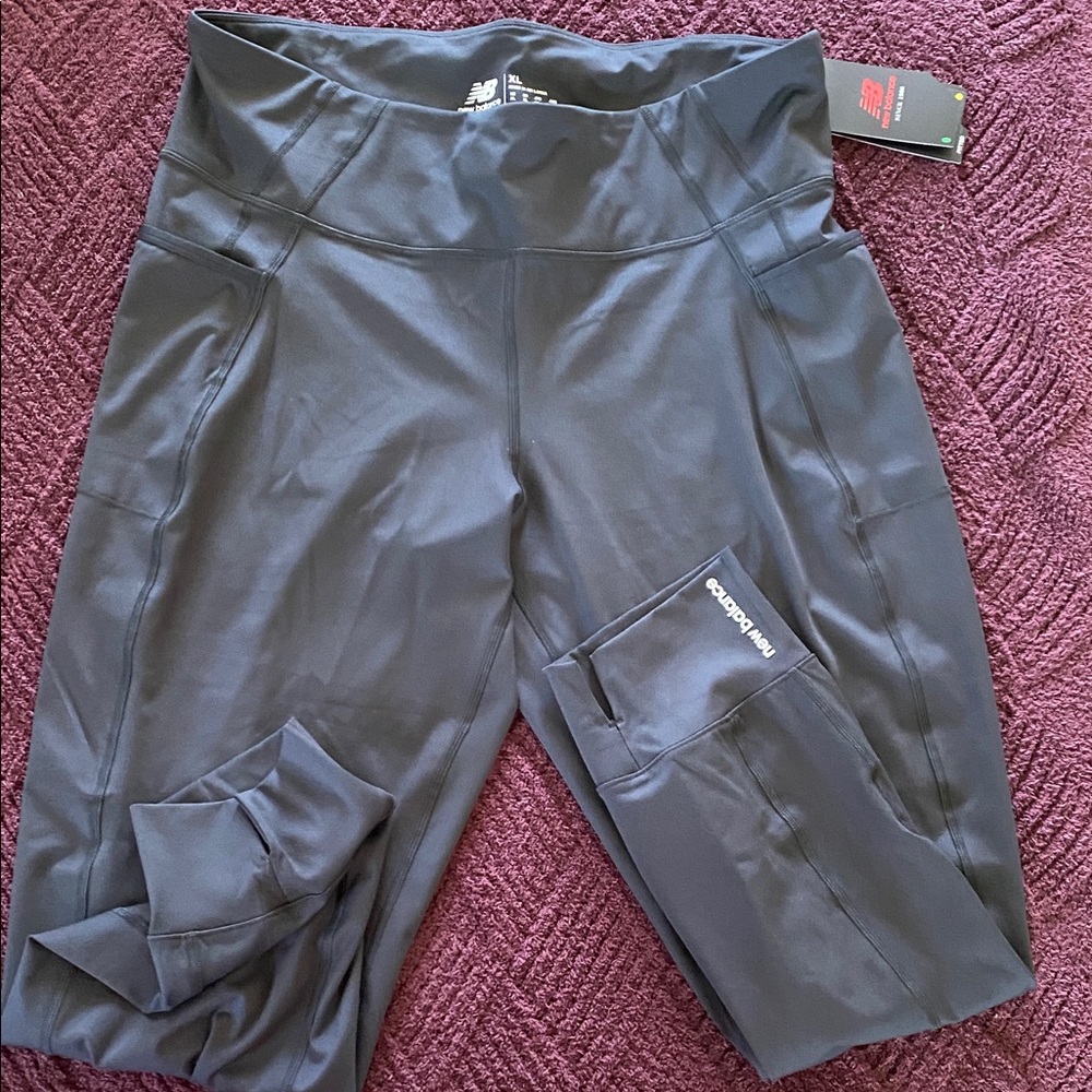 New Balance Black High-Waist Pocket Leggings